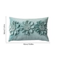 thumbnail image 3 of Textured Floral Throw Pillow, Handmade Petal Flower Cushion With Coastal Style Design, Decorative Accent Pillow For Sofa Bedroom Farmhouse Home Decor, pillows, 3 of 5