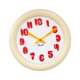 thumbnail image 1 of Reloj de pared colgante nórdico, redondo, moderno, decorativo, silencioso, adorno de reloj artístico para Número amarillo rojo, 1 of 9
