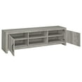 thumbnail image 3 of Burke 2-door Engineered Wood 71-inch TV Stand Grey Driftwood, 3 of 10