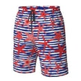 thumbnail image 5 of Kdxio Sea Stars Pattern Mens Casual Shorts - Drawstring Summer Beach Sports Shorts for Men, 5 of 9