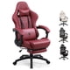 thumbnail image 1 of Silla Gamer Pro Dowinx | Ergonómica, Reclinable 180°, Masaje Lumbar USB, Reposapiés Retráctil, Ajustable | Cuero Sintético Premium, 1 of 9