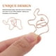 thumbnail image 5 of 20 clips de papel con forma de elefante para material de oficina y escolar, clips metálicos grandes de colores para papel, accesorios decorativos de escritorio, 5 of 7