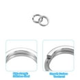 thumbnail image 4 of Unique Bargains , 0.13 x 0.09' Fishing Split Rings Fishing Swivel Stainless Steel Rings with Double Flattened Connectors,100 PACK, 4 of 6