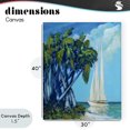 thumbnail image 4 of Stupell Industries Tropical Sailboat & Twisted Palms Canvas Art, 30 x 40, by Dan Meneely, 4 of 8