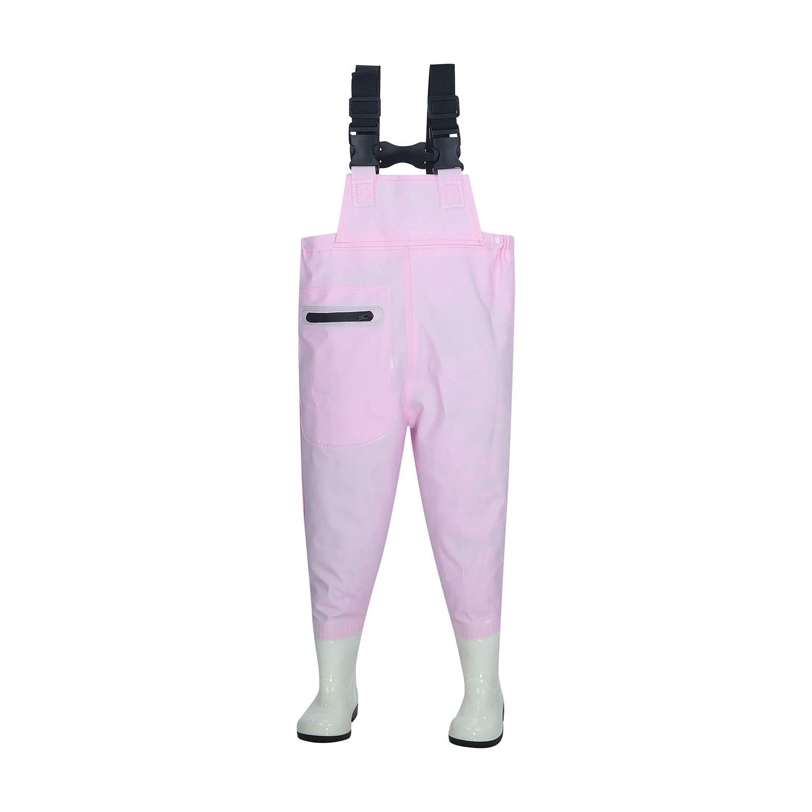 Ulitacool Boys Onesie Long Sleeve Kids Rain Bib Pants Waterproof Rain Wear Youth Fishing Waders Water Proof Camo Fishing Waders With Boots Bodysuit Lovely One-Piece Clothing 7-8 Years Pink