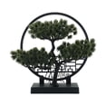 thumbnail image 1 of Bonsái artificial, bonsái de escritorio realista, planta artificial para interiores Verde oscuro, 1 of 9