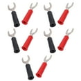 thumbnail image 2 of Conector de cable de pala de horquilla eléctrica, 10 piezas Cable de pala de horquilla Tipo U Terminales de engarzado eléctricos Conector de cable tipo U Funcionalidad versátil NikouMX herramienta, 2 of 8