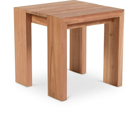 Meridian Furniture Tulum Natural Teak Outdoor End Table
