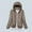 120#Khaki, variant on Women's Down Jacket Lightweight Hooded Short Korean Style Extra Large Size Plus White Down Warm Jacket Sweater Coats For Women Jacket Coats With Pockets