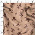thumbnail image 2 of Soimoi Japan Crepe Satin Orange Fabric By the Yard - 54 Inch Wide - Dot Floral & Leaf Floral Pattern Fabric - Botanical and Elegant Designs for Various Uses Printed Fabric, 2 of 6