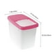 thumbnail image 5 of Cubo de arroz grueso de 10 kg, contenedor de plástico para arroz, resistente a la humedad y a los insectos, sellado para almacenar granos (rosa), 5 of 5