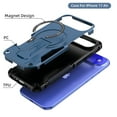 thumbnail image 3 of for iPhone Air Case, Built-in Kickstand, Compatible with Magsafe, Luxury Military-Grade Armor Shockproof Drop Protective Rugged Cover Hybrid Cell Phone Case for iPhone Air - Darkblue, 3 of 7