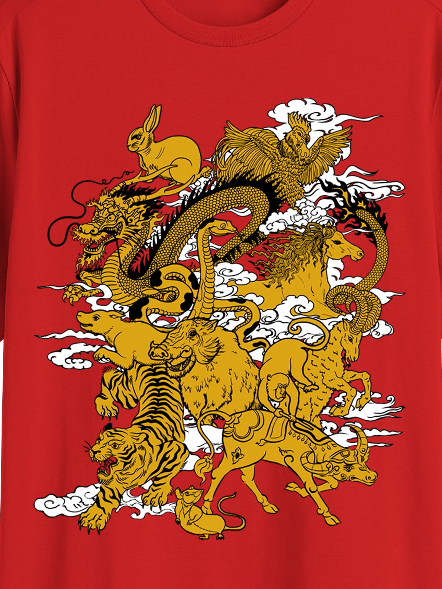 Men's & Big Men's Lunar Year Graphic Tee, Twelve Zodiac, Sizes S-3XL