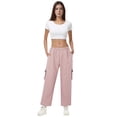 thumbnail image 5 of QASIEATN Women's Fashionable and Casual Workout Pants with High Waist Pants with Zipper Suitable for Jogging And, 5 of 9