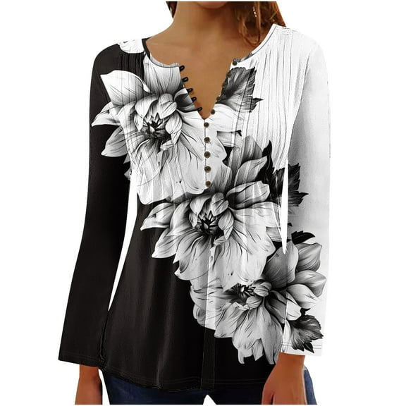 Womens Shirts Long Sleeve Womens T Shirts Casual Pullover Shirts for Women My Items