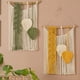 thumbnail image 5 of Hojas Macramé Colgante De Pared Boho Deco Chic Tapiz De Hojas Hecho A Mano Tapiz Bohemio Colgante De Pared para Sala De Estar Decoración De Bodas,r Amarillo, 5 of 5