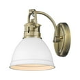 thumbnail image 5 of 1 Light Vanity Light in Classic Style 8.5 inches High By 6.5 inches Wide-Aged Brass Finish-Aged Brass Shade Color Bailey Street Home 170-Bel-4159483, 5 of 10