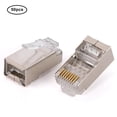 thumbnail image 3 of Connecteur de Câble Réseau LAN, 50 Pcs Prise Cat6 RJ45 R Connecteur Modulaire Confort Ultime, 3 of 8