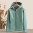 thumbnail image 1 of MKLEKYY Jacket Man Mens Hooded Outdoor Jacket Long Sleeve Pocket Solid Color Jacket Autumn and Winter Climbing Clothes Unisex Jacket, 1 of 8