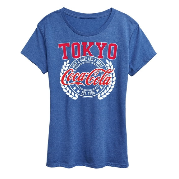 Coca-Cola - EST 1886 - Have A Coke & A Smile - Tokyo - Women's Short Sleeve Graphic T-Shirt