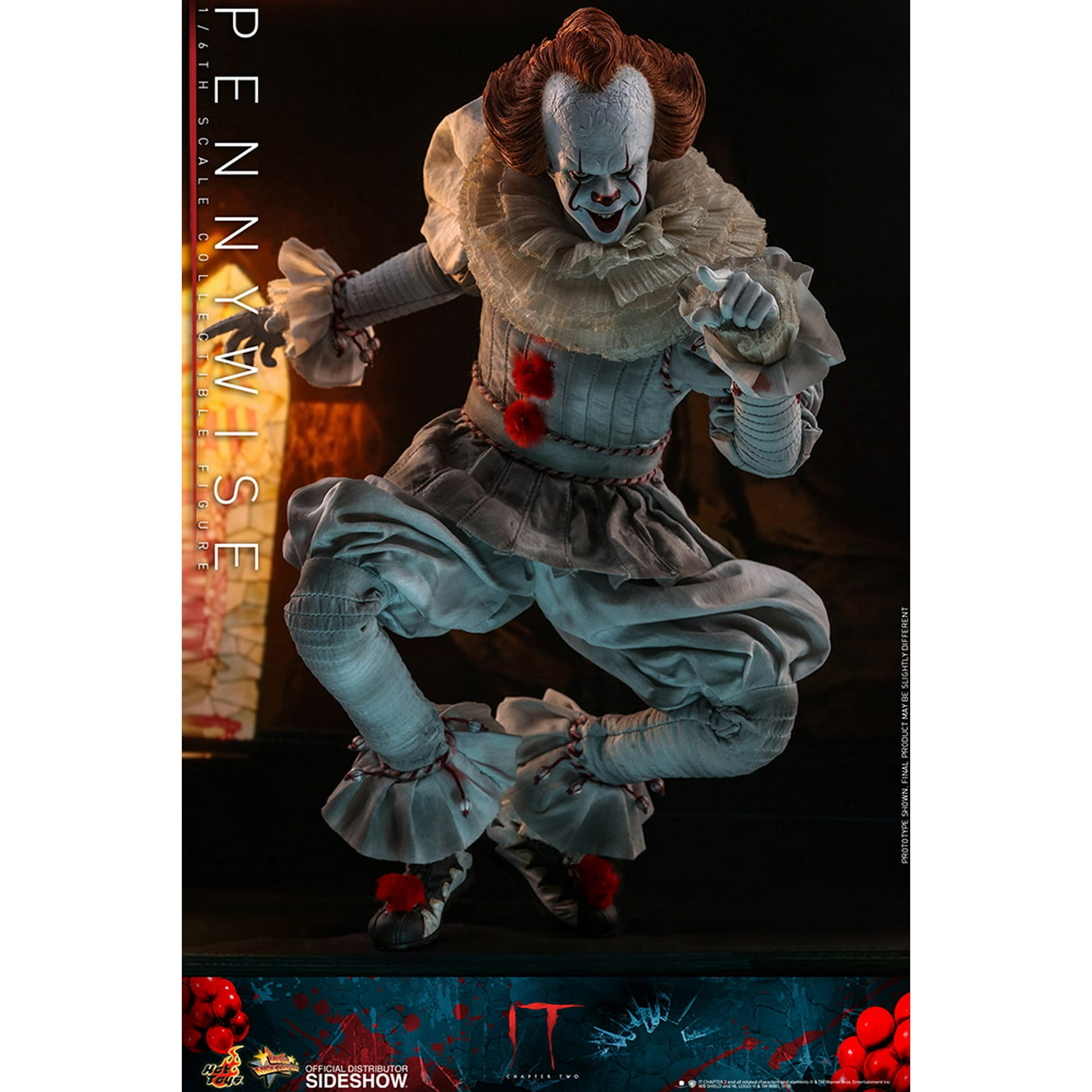 IT 12 Inch Action Figure 1/6 Scale Series - Pennywise Hot Toys