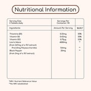 Lions Mane Mushroom Supplement 4000mg with Vitamin B1, B6, B12 & Black Pepper - 180 Tablets