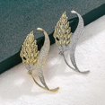 thumbnail image 2 of Fashionable and exquisite creative brooch temperament light luxury micro-inlaid zircon brooch anti-light accessories, 2 of 4