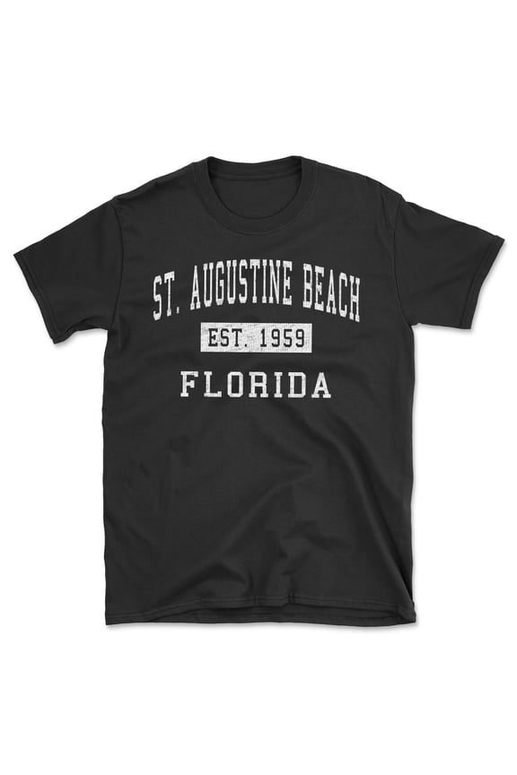 St. Augustine Beach Florida Classic Established Men's Cotton T-Shirt
