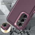 thumbnail image 6 of Allytech Rugged Case Compatible with Samsung Galaxy A54 5G with Hidden Kickstand, [Military Grade Drop Protection] Soft TPU Hard PC Bumper Non-Slip Shockproof Full Protective Case, Purple+Pink, 6 of 8
