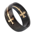 thumbnail image 2 of Anillo de cruz para hombre, anillo europeo, anillo religioso para oración, regalos de cumpleaños, festival, día de San Valentín, Pascua 10, 2 of 8