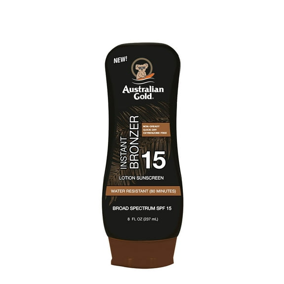 Australian Gold Lotion with Bronzer SPF 15, 8 fl. oz
