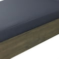 thumbnail image 5 of GDF Studio Lindero Outdoor Acacia Wood Armless Adjustable Chaise Lounge with Cushion, Gray, Dark Gray, 5 of 11