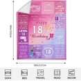 thumbnail image 5 of 12th Birthday Gifts for Girls, Girls 12th Birthday Gifts Idea for Daughter Sister, 12 Year Old Blanket for Girls, Best Birthday Gift for 12 Years Old Girl, Birthday Pink Throw Blanket 60"x50", 5 of 5