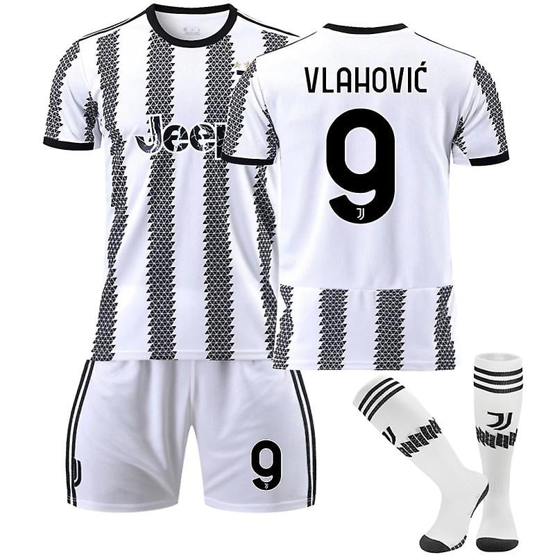 Juventus Home Jersey 2022/23 Vlahovic Soccer Jersey 3-pieces