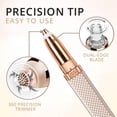thumbnail image 4 of CHOK Eyebrow Trimmer & Facial Hair Removal for Women  2 in 1 Eyebrow Razor and Painless Hair Shaver Rechargeable for Eyebrow  Lips  Body  Chin  Arms with Built-in LED Light, 4 of 8