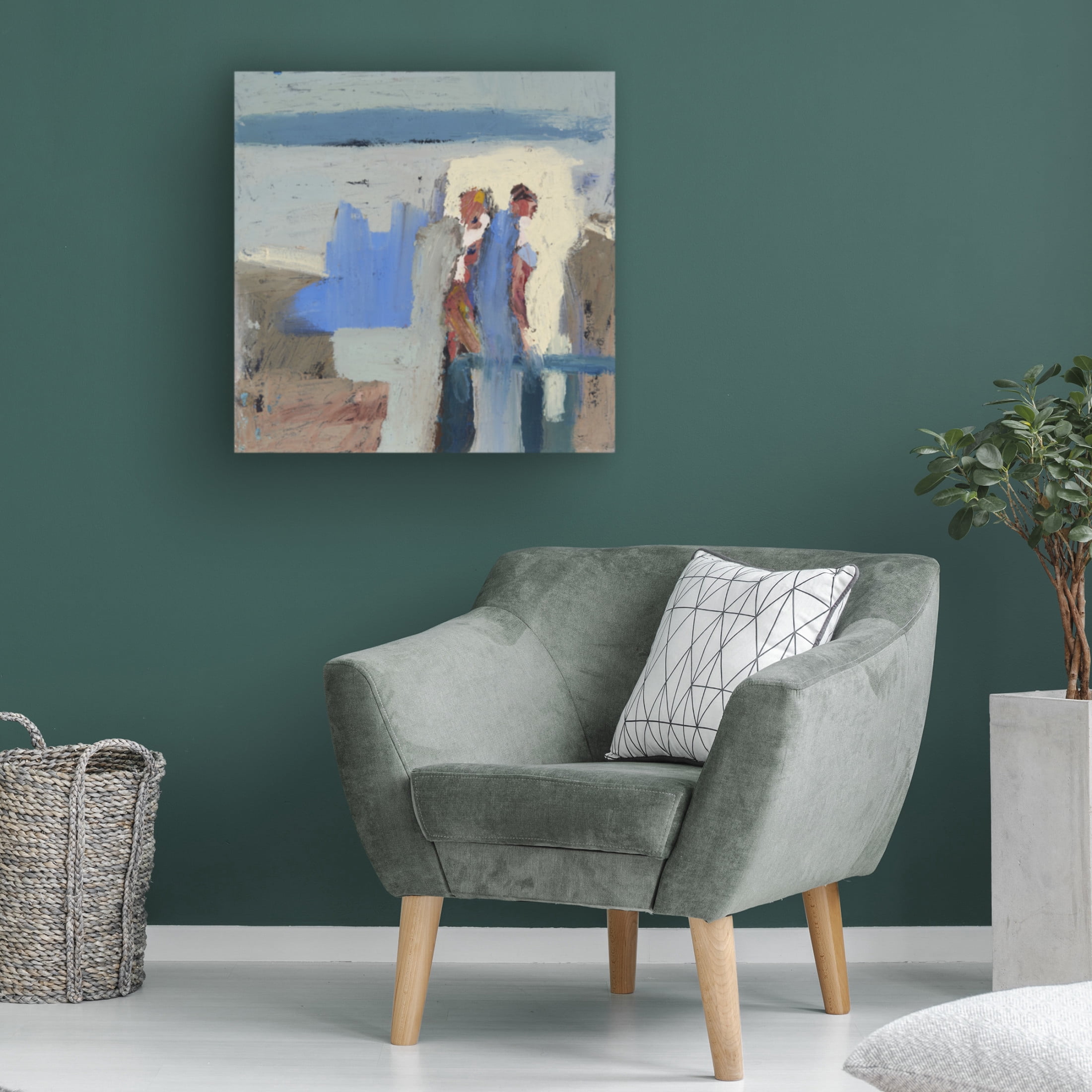 Canvas Wall Art - Erin McGee Ferrell 'Shell Gathers V' Wall Art for Living Room, Bedroom, or Office Décor by Trademark Fine Art - 18 x 18 Inches