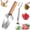 1 set, variant on Large Triangle Watermelon Cutter Upgrade + 2 in 1 Fruit Cutter and Fork, Stainless Steel Melon Slicer, Watermelon Cutter with Wooden Handle, Fruitcutter Kitchen Gadgets for Watermelon Melon (1 set)