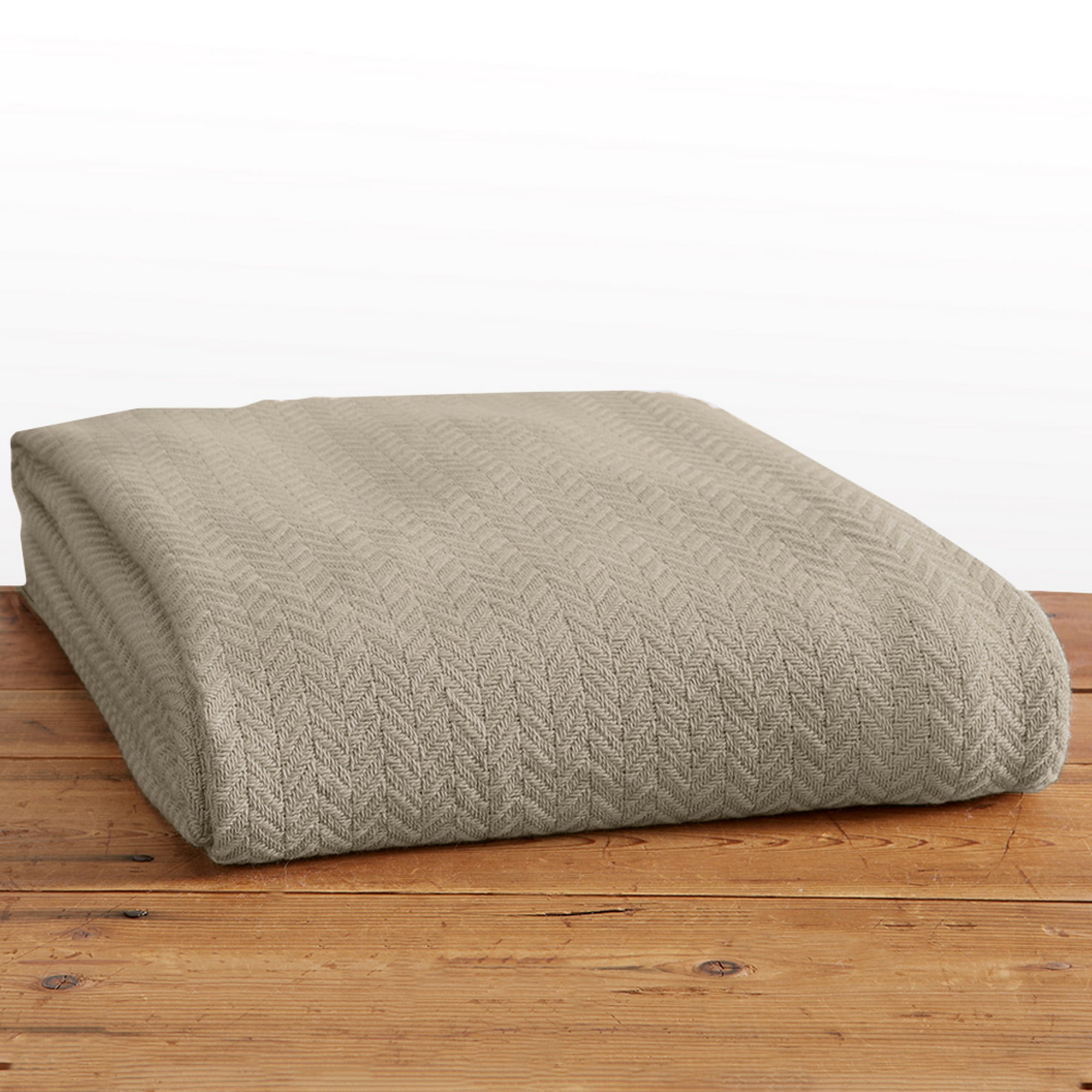 100% Ringspun Cotton Textured Weave Blanket Aurelie Collection King, Lilac Lightweight and Soft Perfect for Layering