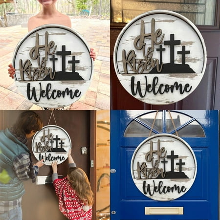 

Front Porch Decor Easter Doorplate(Khaki)