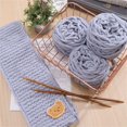 thumbnail image 5 of 2 Pcs Chenille Yarn for Crocheting, Fluffy Velvet Plush Yarn Thick Soft Chunky Chenille Yarn People Blanket Yarn for Crocheting Knitting Beginners, Light Gray + Dark Green, 5 of 5