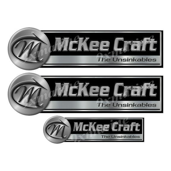 3 McKee Craft Classic Stickers - 10" long each