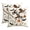 C, variant on Sm:)e Ghost Pumpkin Maple Leaf Halloween Pillow Covers 18x18 Inch Set of 2, Cushion Covers for Sofa Home Decor