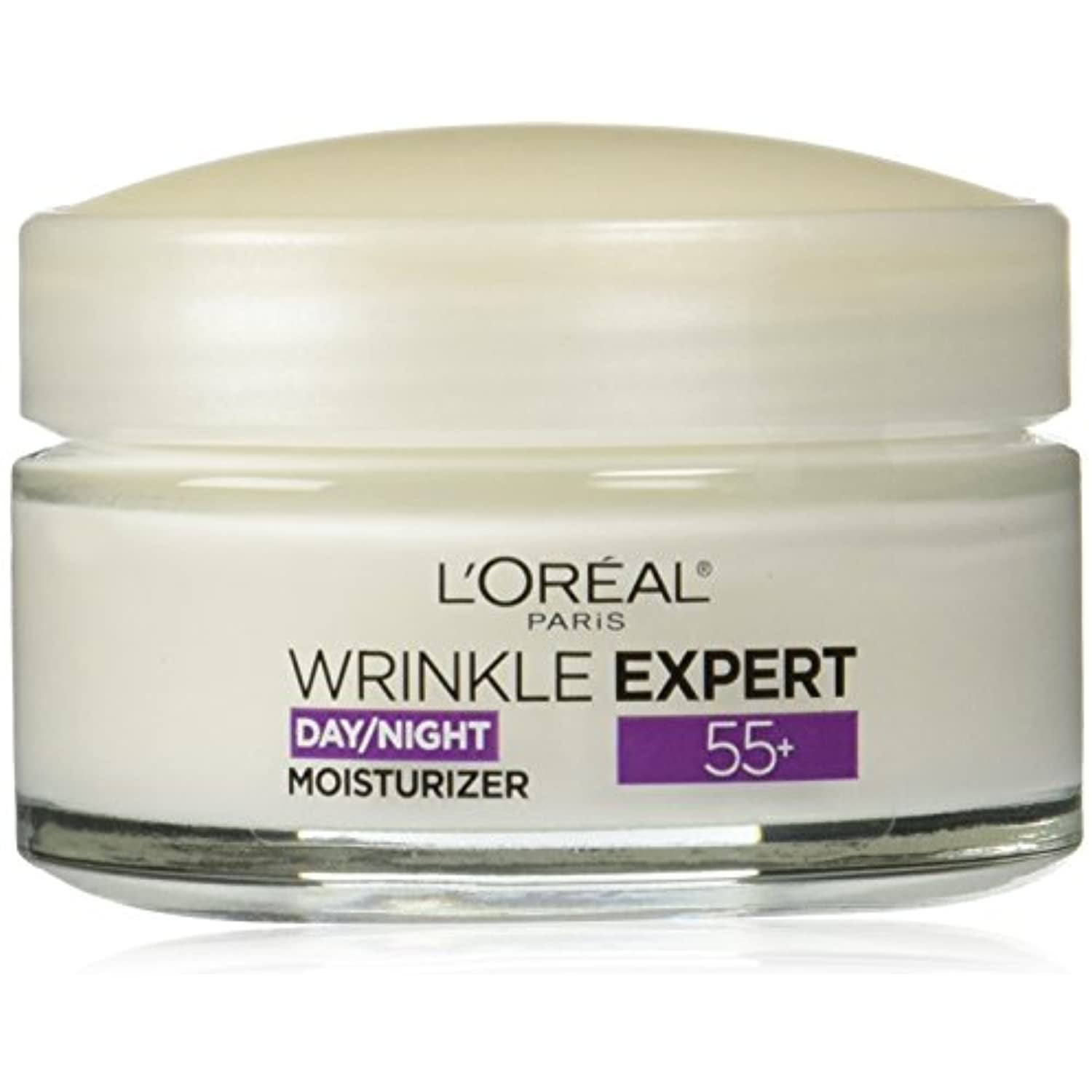 Loreal Paris Skincare Wrinkle Expert 55+ Anti-Aging Face Moisturizer With Calcium Non-Greasy Suitable For Sensitive Skin 1.7 Fl; Oz