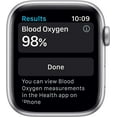 thumbnail image 4 of Restored Apple Watch Series 6 (GPS + Cellular, 44 mm) Silver Aluminum Case with White Sport Band Bundle 5 Bonus Bands, Charging Stand, Screen Protector, & 2 amp charger (Refurbished), 4 of 13