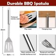 thumbnail image 2 of Juego de utensilios para barbacoa, juego de utensilios para barbacoa para asar a la parrilla - Material: Aleación de aluminio - Material de la caja: Aleación de aluminio - Caja de aluminio, 3 utensil, 2 of 5