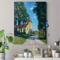 thumbnail image 4 of Qisvanset 12x16 Inch Abstract Blue Yellow Leaf Goddess Canvas Print Wall Art, 4 of 5