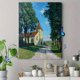 thumbnail image 4 of Qisvanset 12x16 Inch Abstract Blue Yellow Leaf Goddess Canvas Print Wall Art, 4 of 5