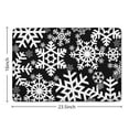 thumbnail image 5 of Black Christmas Snowflake Pattern Flannel Non Slip Door Rugs,Washable Door Mats Indoor,Decorative Door Mats,Dirt-Resistant and Absorbent Doormat for Entrance,Bedroom,Kitchen,Bathroom,23.5"x16", 5 of 5
