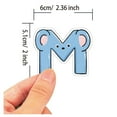 thumbnail image 3 of 51 Cute Zoo-Themed Letter Stickers, Cartoon Animal Alphabet Stickers For Backpacks Decor, Refrigerator & Stationery Crafts, 3 of 5