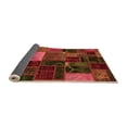 thumbnail image 2 of Ahgly Company Indoor Round Oriental Orange Modern Area Rugs, 7' Round, 2 of 4